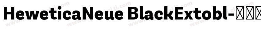 HeweticaNeue BlackExtobl字体转换